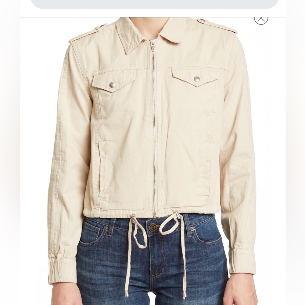 Blanknyc Twill Utility Jacket in here and now